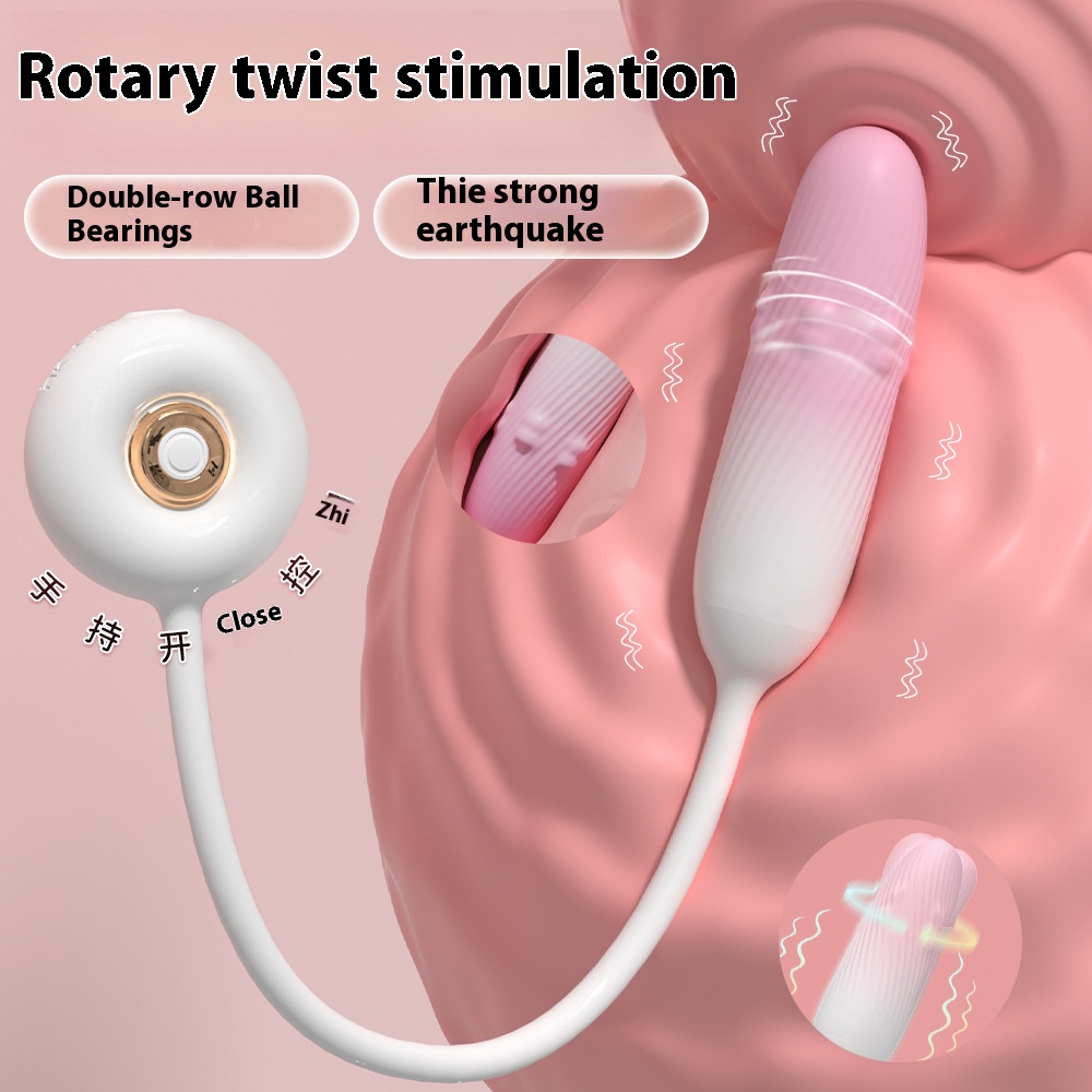 Female telescopic heating jumping egg rotating ball strong vibration sex toy female masturbation sex toy sex jumping egg - Image 3