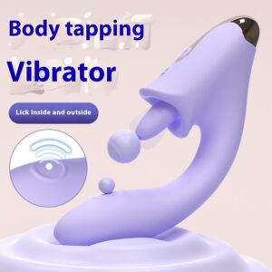 G-spot slapping tongue licking massager female wearable fun egg vibrator tongue licking vibrator adult products