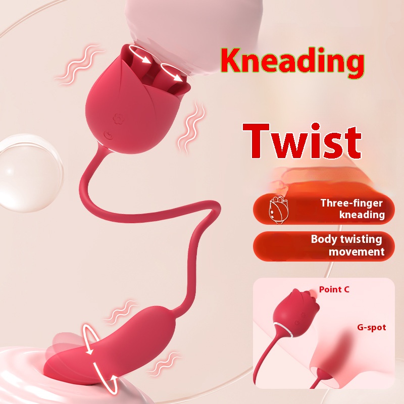 Custom rose jumping egg kneading vibration strong vibration crispy hemp female sex toy masturbator female adult products