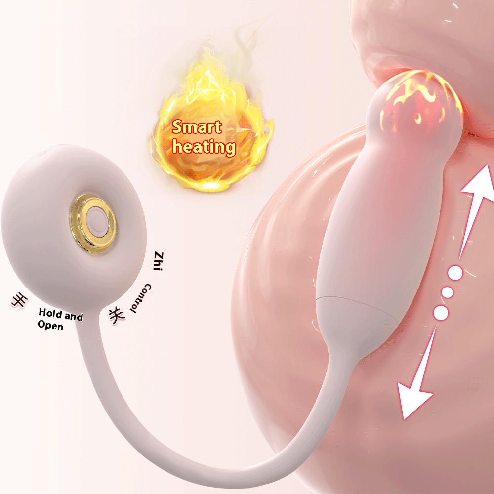 Female telescopic heating jumping egg rotating ball strong vibration sex toy female masturbation sex toy sex jumping egg - Image 4