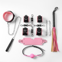 New Erotic Leather Eight-Piece Set Couple Flirtation Bundle Bondage PropsSM Sex Toys Adult Products