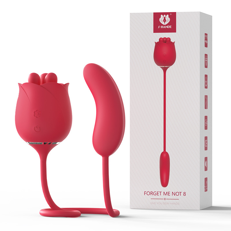 Custom rose jumping egg kneading vibration strong vibration crispy hemp female sex toy masturbator female adult products - Image 5