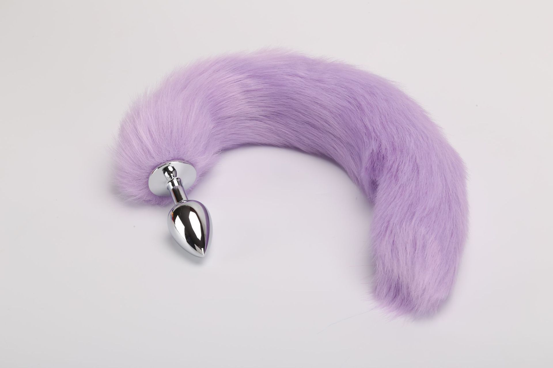 New fox tail metal anal plug sex toy, small size, 6cm artificial fur tail - Image 6