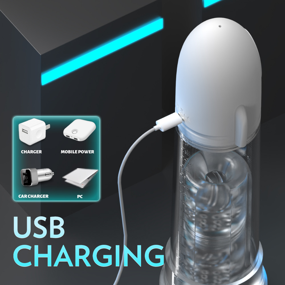 Rocket negative pressure vacuum pump masturbation device, male masturbation cup, penis trainer, desensitization artifact, custom-made. - Image 6