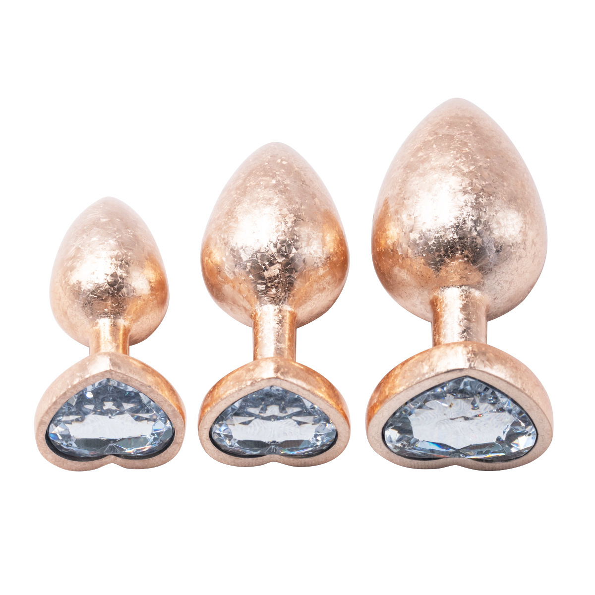 New metal heart-shaped ice flower anal plug for anal dilation, stimulation, orgasm, and flirting – adult sex toy