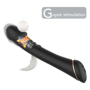 Female vibrating massager with soft head