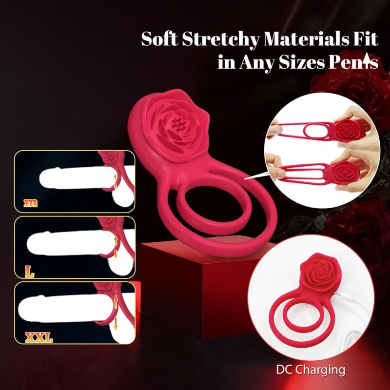 Vibrating Ring With External Stimulator Private Gifting