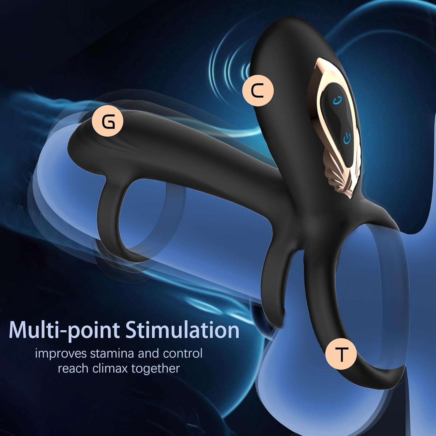 Vibrating ring with 360° twisting motion for G-spot stimulation. - Image 7