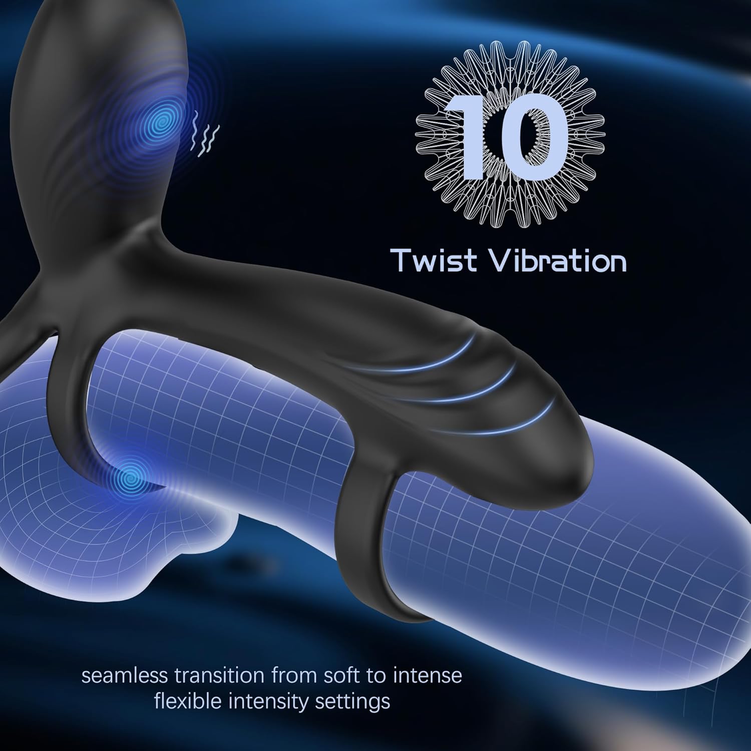 Vibrating ring with 360° twisting motion for G-spot stimulation. - Image 5