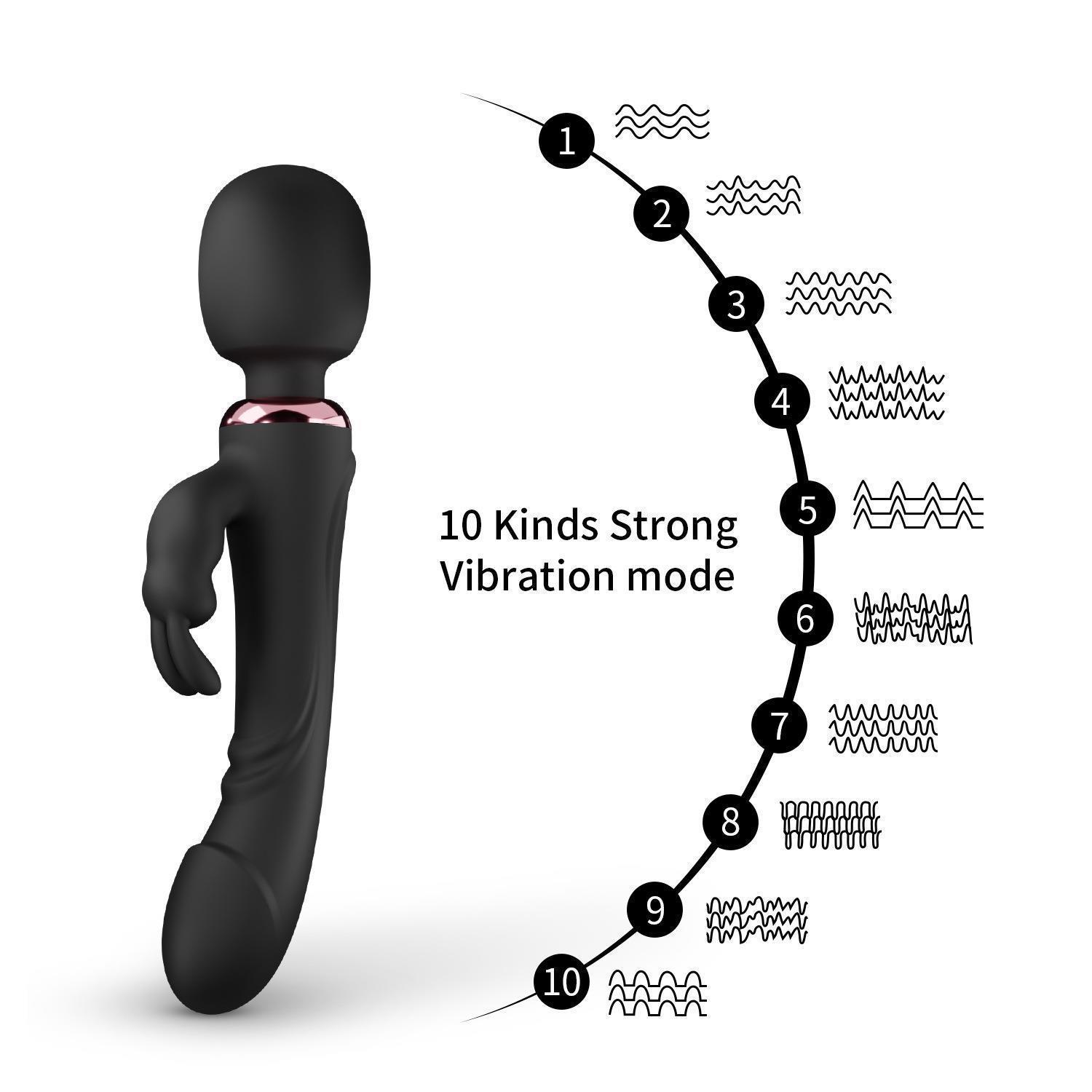 AV vibrator double-headed rabbit masturbator - Image 4