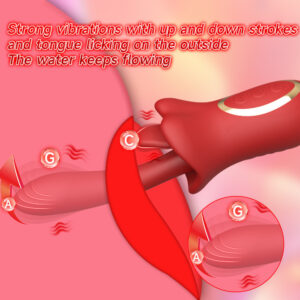 Female electric tongue licking masturbation massager