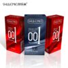 Hyaluronic acid ultra-thin condoms with dense particles for delayed ejaculation
