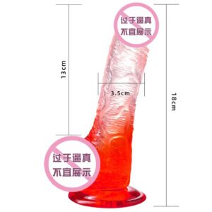 Simulated silicone dildo