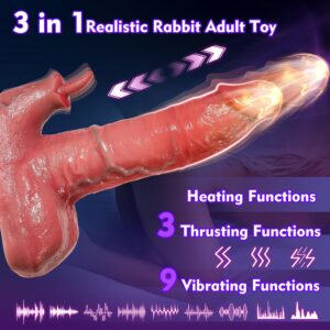 Realistic thrusting dildo