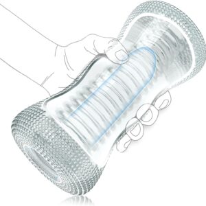 Transparent male masturbator