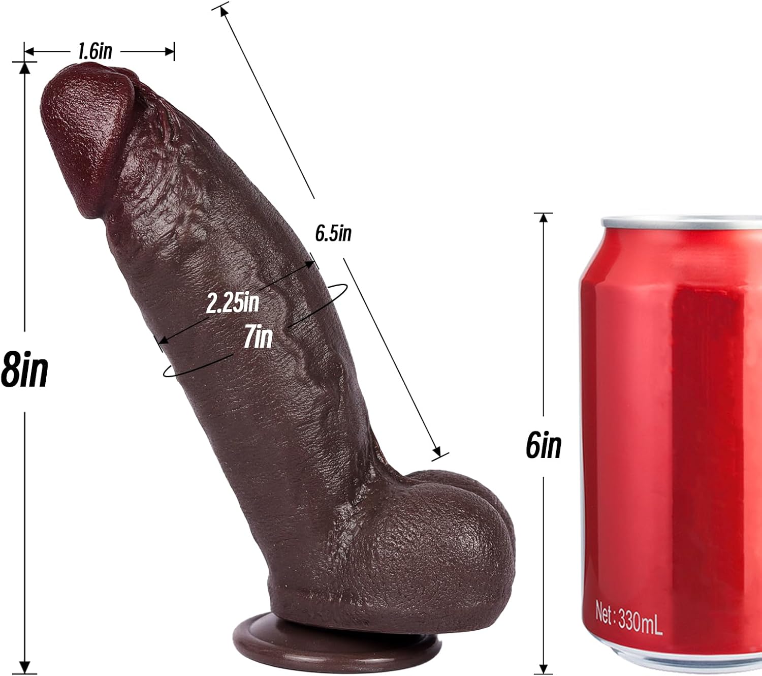 Large, thick dildo with suction cups - Image 5