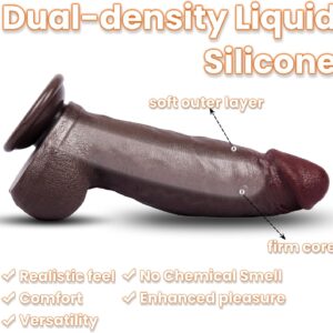 Large, thick dildo with suction cups