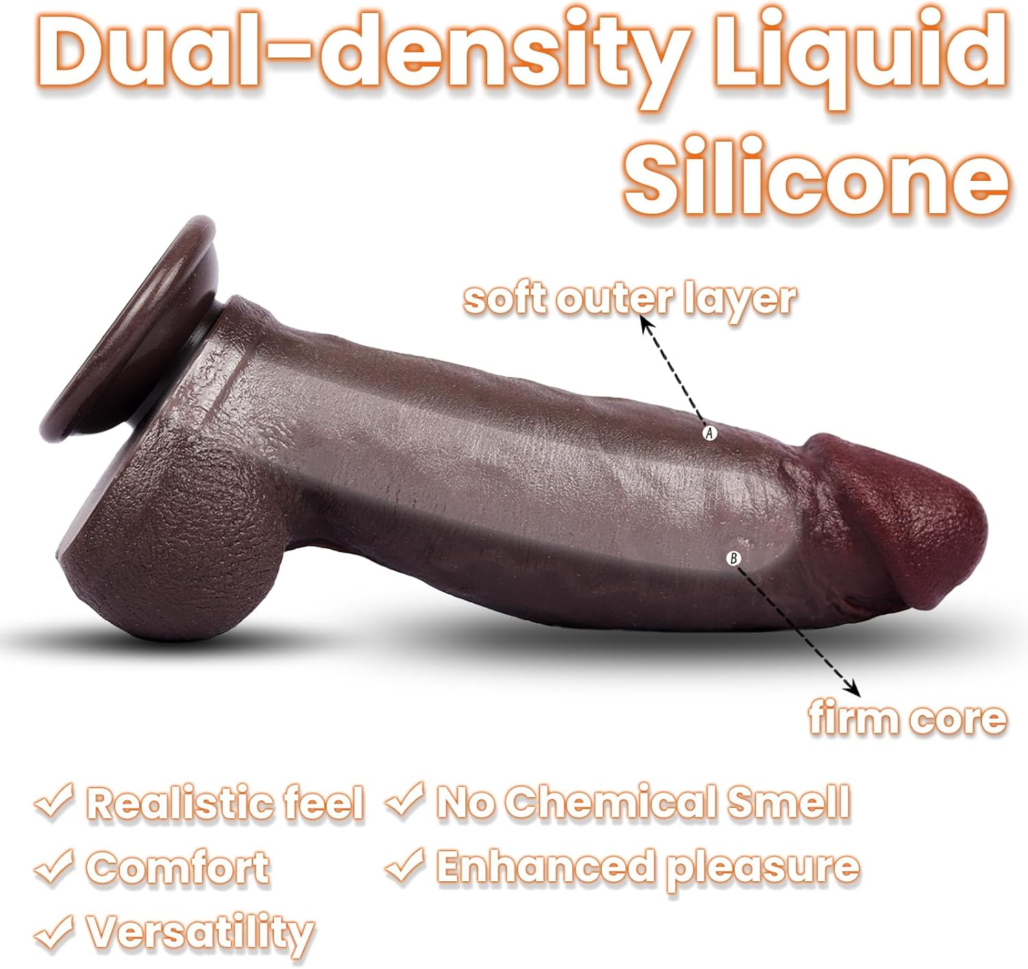 Large, thick dildo with suction cups - Image 4