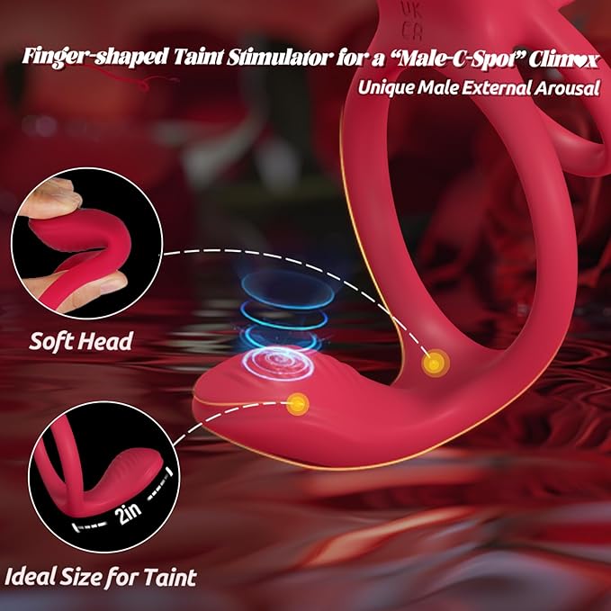 Vibrating rooster ring and rose clitoral stimulator - Image 7