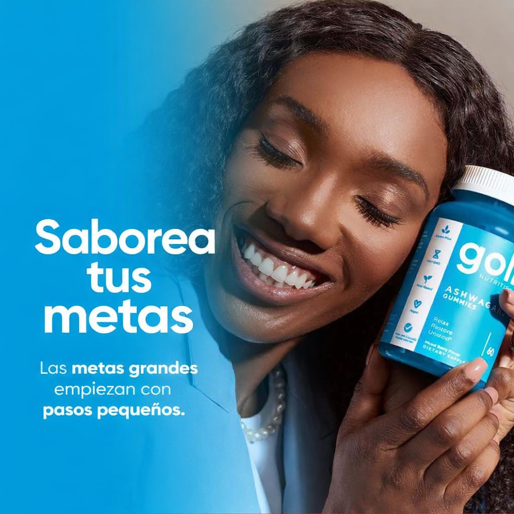 Goli Ashwagandha & Vitamin D Gummy - 60 Count - Mixed Berry, KSM-66, Vegan, Plant Based, Non-GMO, Gluten-Free & Gelatin Free Relax. Restore. Unwind, Pack of 1 - Image 5