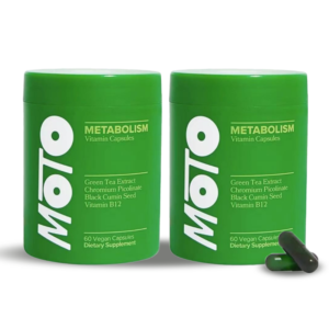 O Positiv Moto Women's Metabolism Support - Energy, Curb Cravings, Healthy Metabolism - Vegan Capsules, 30 Servings