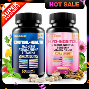 ALongDeng Soothe-Smooth Bundle,Soothe & Smooth Bundle Multivitamin Combo, Cortisol Support Myo-Inositol Multivitamin Combo with Magnesium Glycinate, Ashwagandha, L-Theanine & Herbal Blend - D