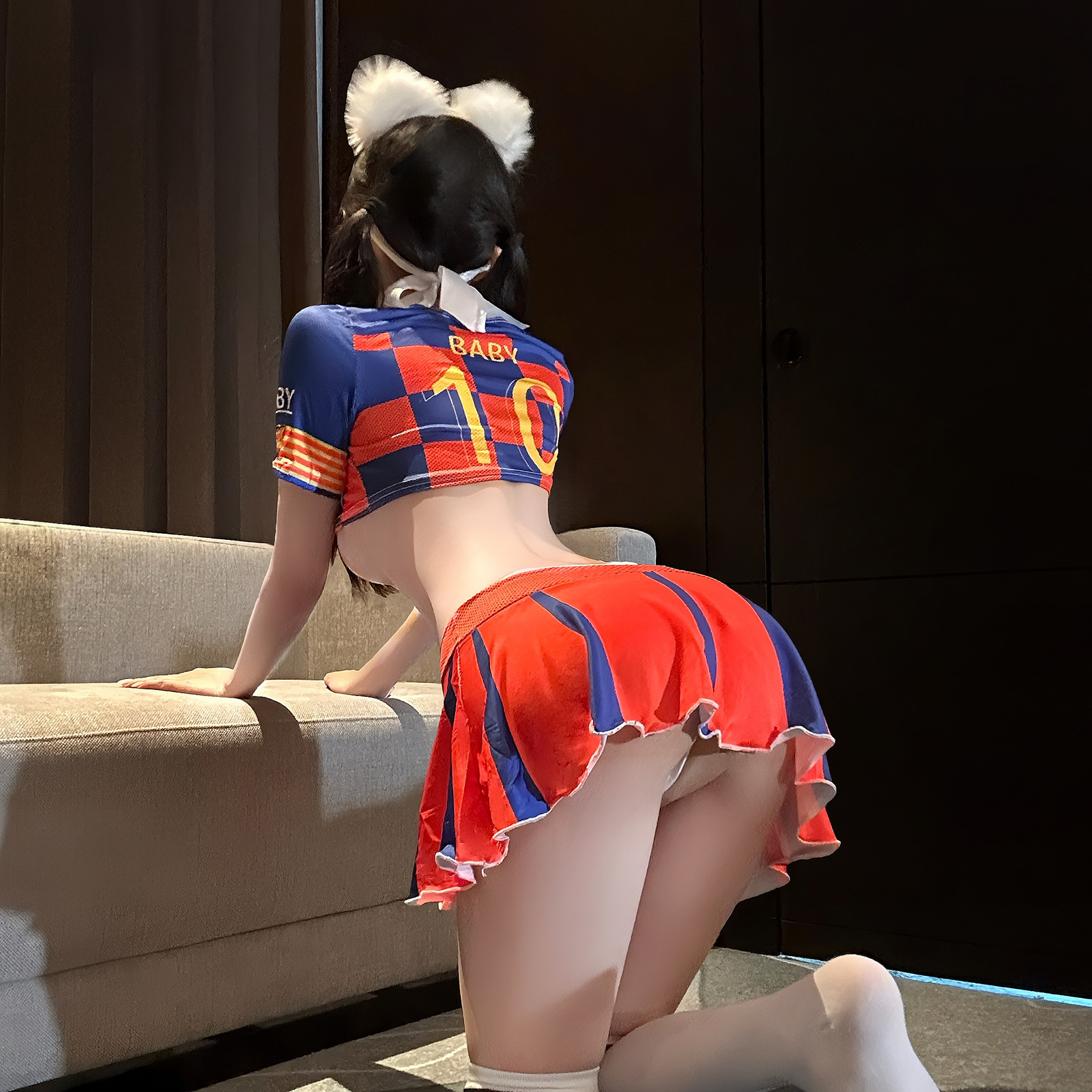 Football Babe World Cup Cheerleader Costume Cosplay Set - Image 6