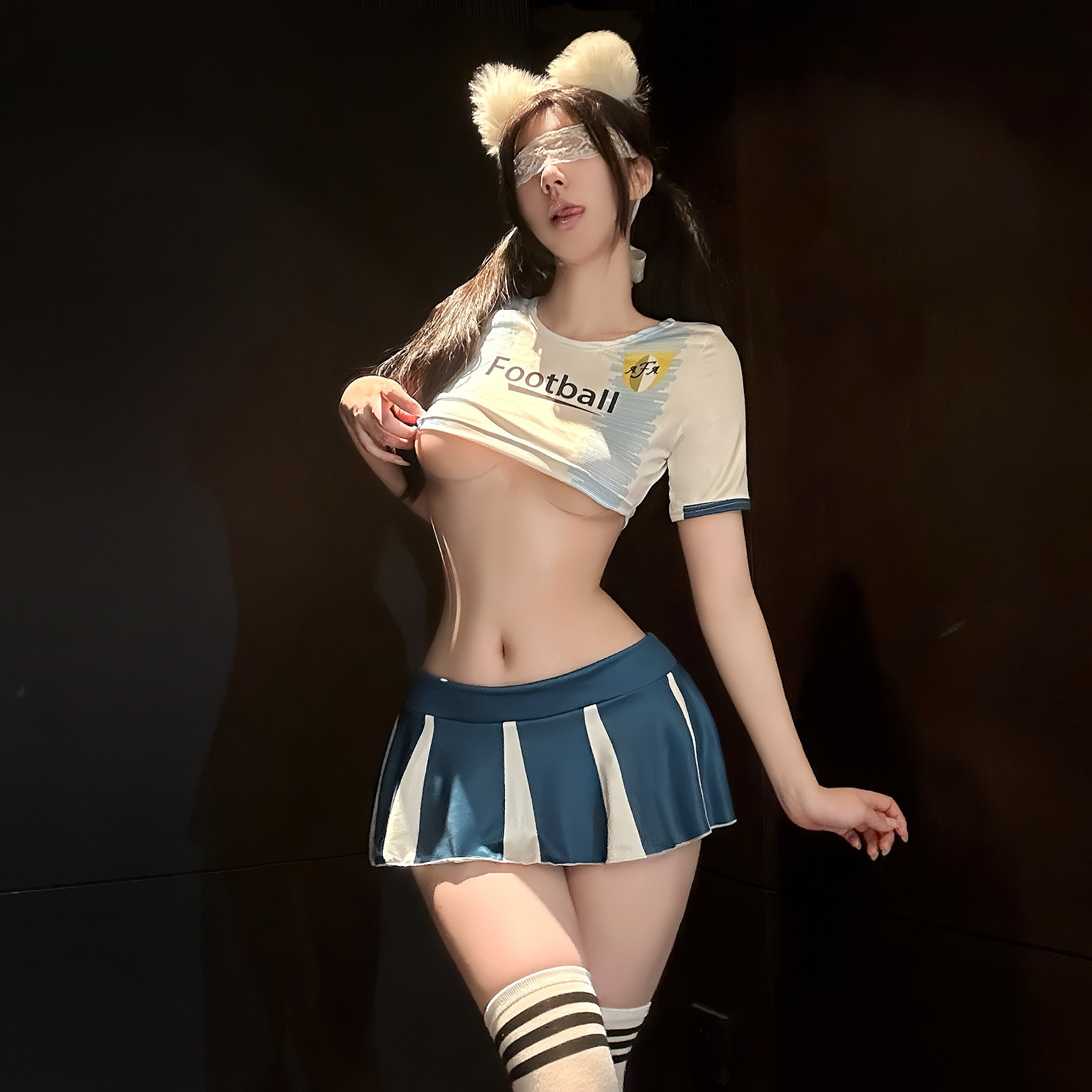 Football Babe World Cup Cheerleader Costume Cosplay Set - Image 7