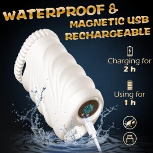 Alternative view of Portable Multi-Speed ​​Vibrating Masturbator for Men