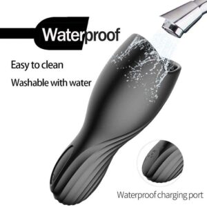 Portable electric masturbator for men