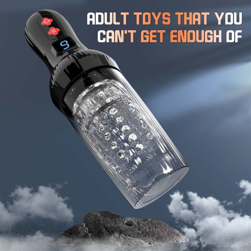 9-Mode Automatic Rotating & Thrusting Stroker with LCD Display product detail