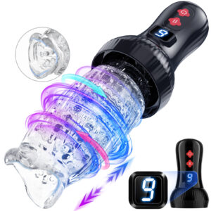 9-Mode Automatic Rotating & Thrusting Stroker with LCD Display