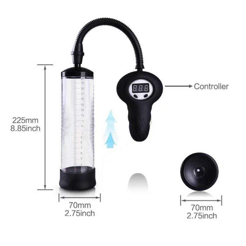 Handheld Male Masturbator with Digital Display Scale And Function