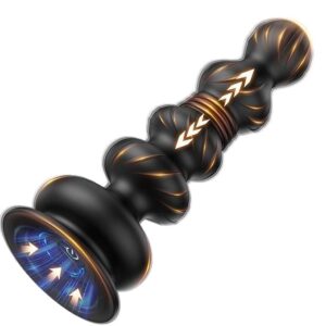 Remote Control P-Spot Prostate Massager - App Controlled Vibrating Thrusting Anal Beads