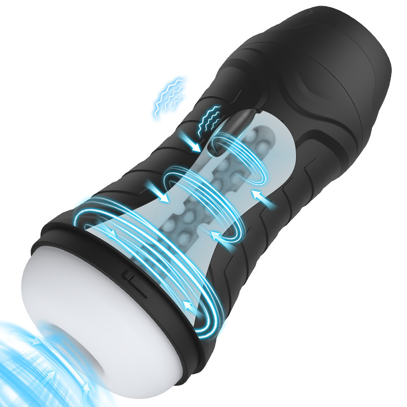 Automatic suction and vibration structure