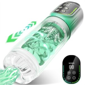 Alternative view of High-Suction Automatic Male Masturbator Cup - APP with 10 Thrusting & Suction Modes
