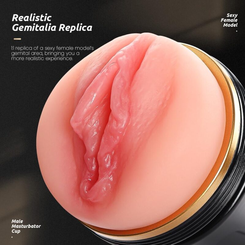 Discreet Black Pocket Stroker – Textured Sleeve & Adjustable Suction product detail