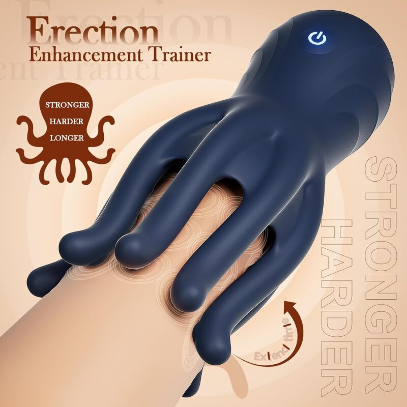 Tentacle Wrapped Male Trainer – 10 Vibration Modes Scale And Function
