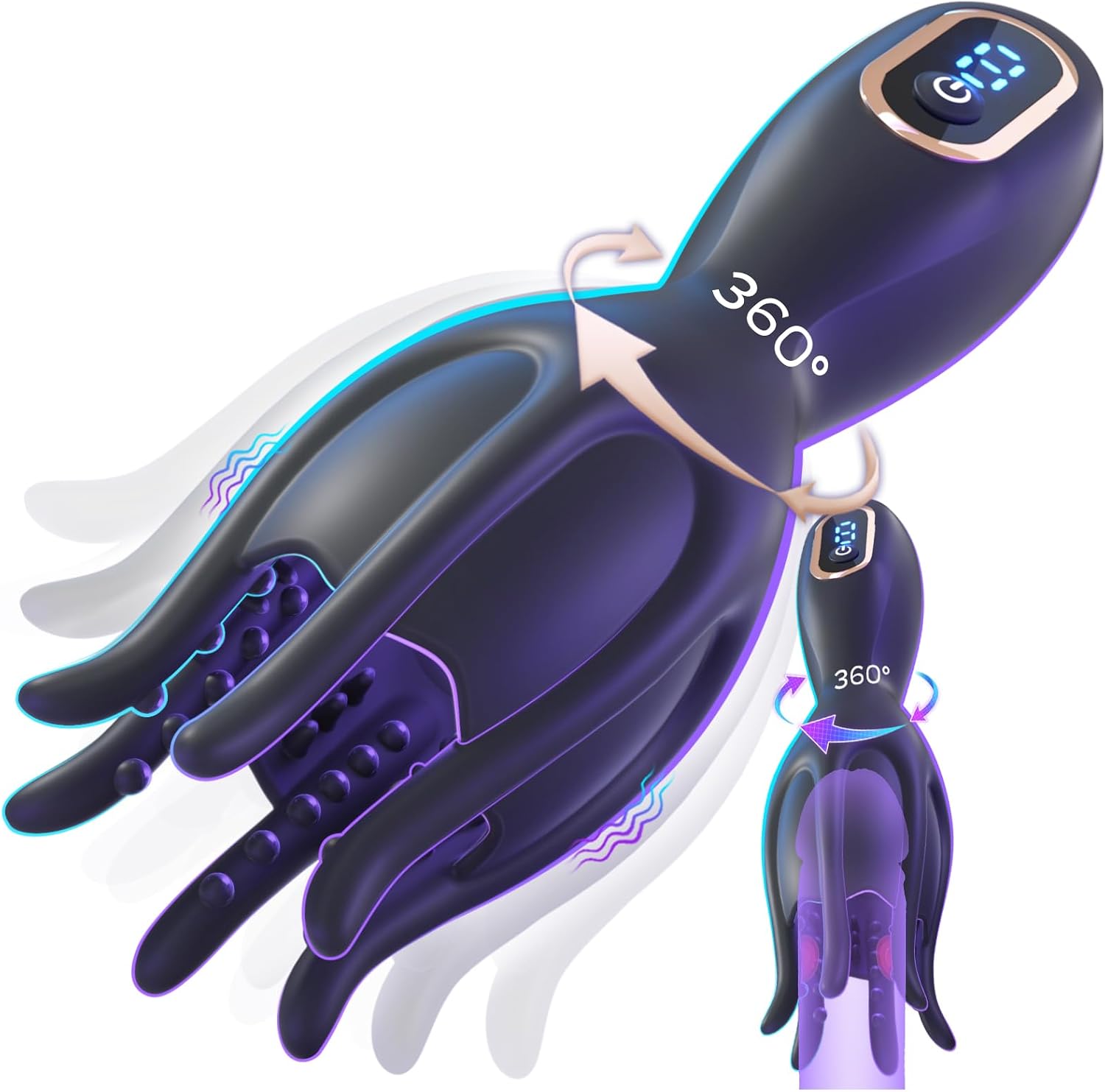 Digital rotating glans trainer