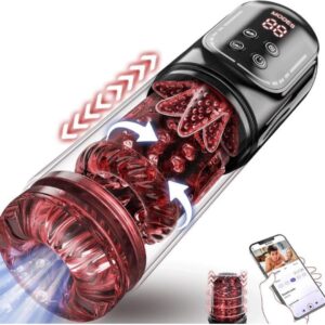 High-Suction Automatic Male Masturbator Cup - APP with 10 Thrusting & Suction Modes