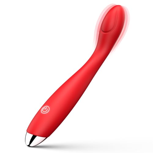 Curved G-Spot Vibrator – Slim Rechargeable Silicone Toy with 10 Modes & IP68 Waterproof