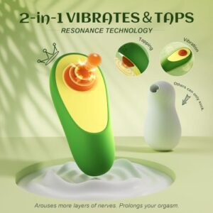 Avocado Tapping & Vibrating Massager – 10 Modes