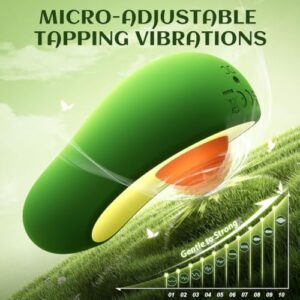 Alternative view of Avocado Tapping & Vibrating Massager – 10 Modes
