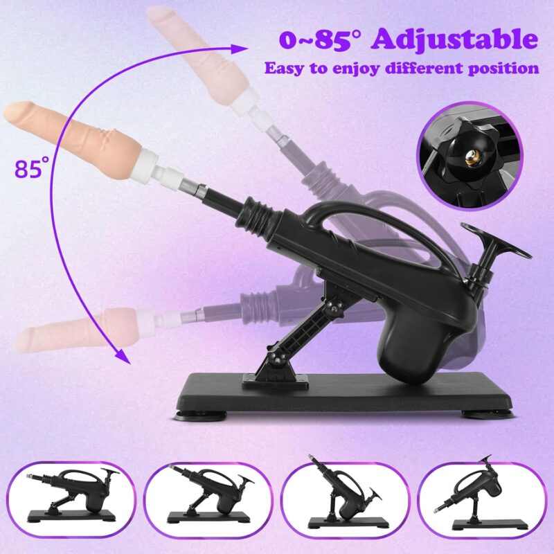 Automatic Thrusting Machine – Adjustable Mini Thrusting Toy with Heating, Vibration, Rocking, Suction Base & 3XLR Connector product detail