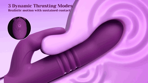 Alternative view of Triple-Function Rabbit Vibrator with Independent Controls