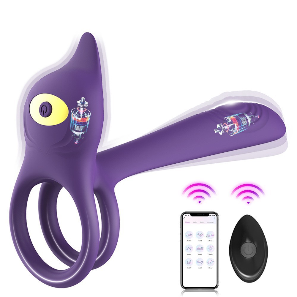 Purple integrated ring-and-plug device and handheld remote