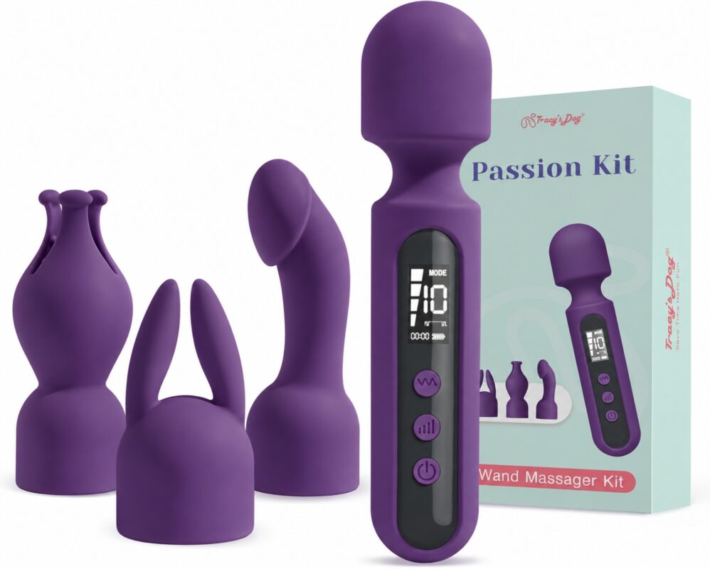 Digital Wand Massager Kit – 3 Attachments Included Pieces