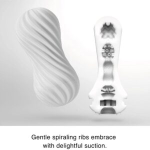 Alternative view of Flexible Spiral Manual Stroker – Removable Sleeve & Drying Stand