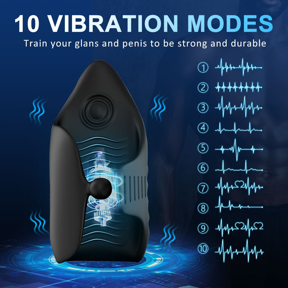 Choose the function — Adjustable Pulse Stroker – Vibration, Tapping & USB Charging