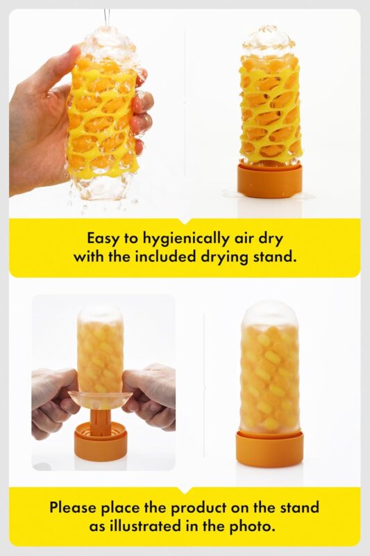 Layered Texture Manual Stroker – Flexible Sleeve & Drying Stand product detail